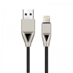 KPS-8449CB Nylon-USB-Kabel - Diamant Typ C / Beleuchtung / Micro